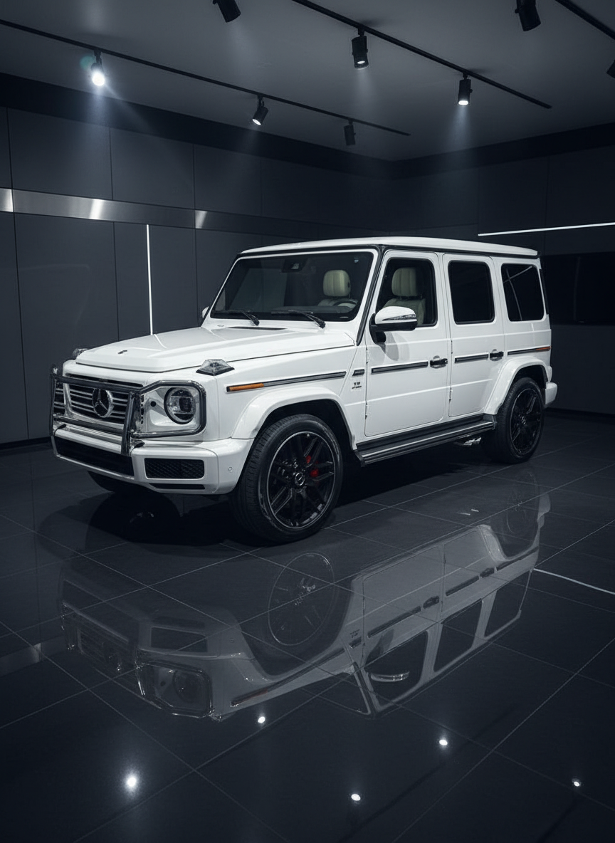 2019 Mercedes-Benz G550 with White Interior - View 1