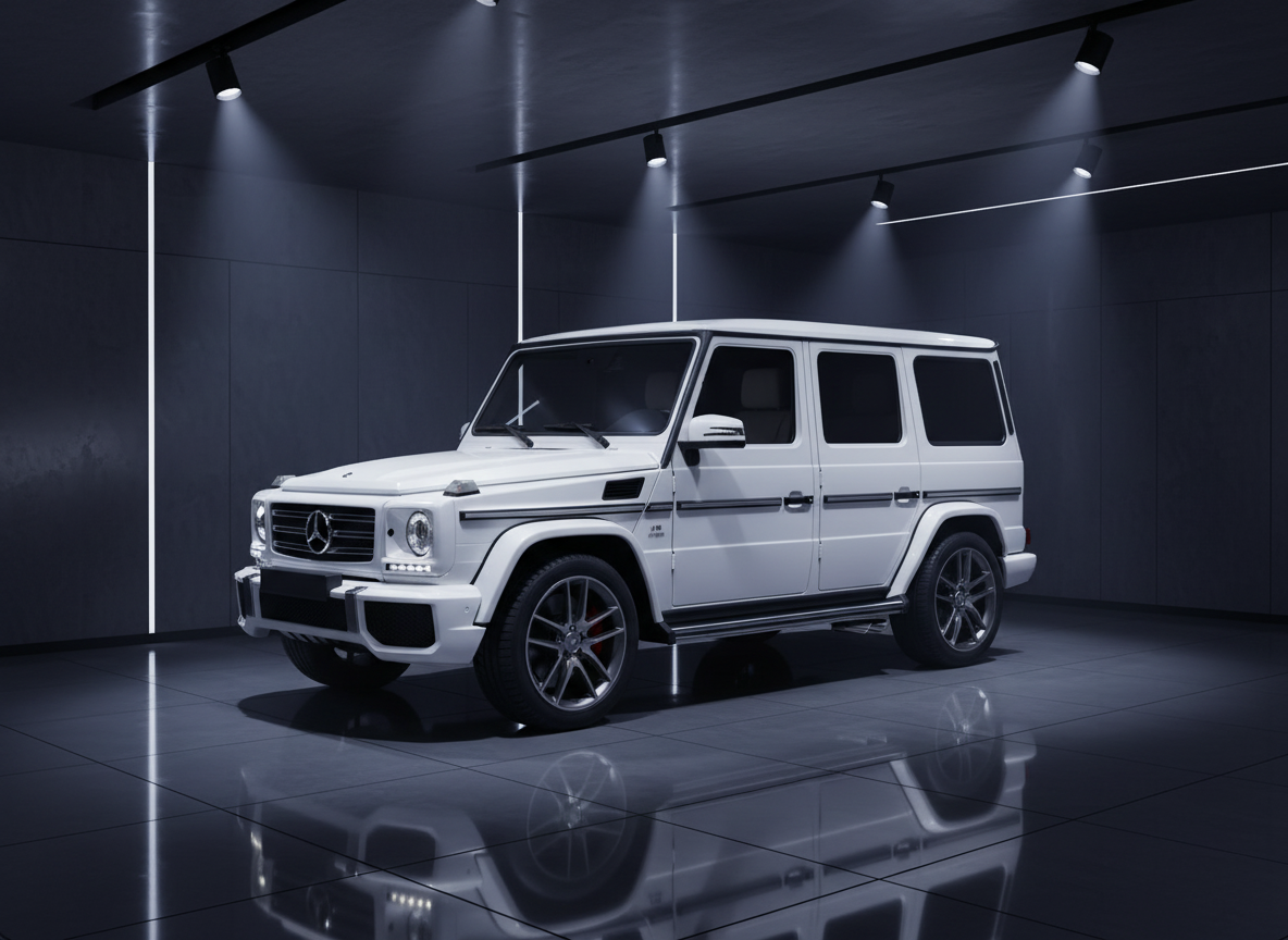 2019 Mercedes-Benz G550 with White Interior - View 2