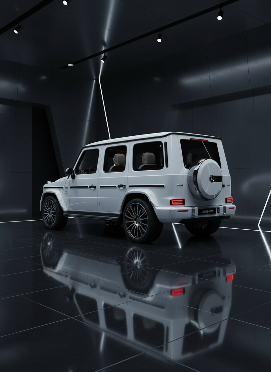 2019 Mercedes-Benz G550 with White Interior - View 4