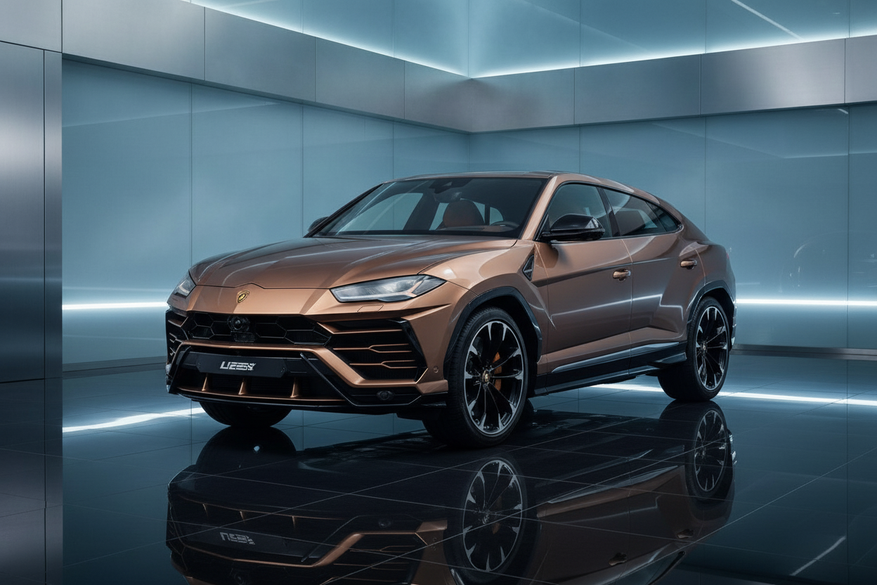 Bronze Lamborghini Urus - Front View