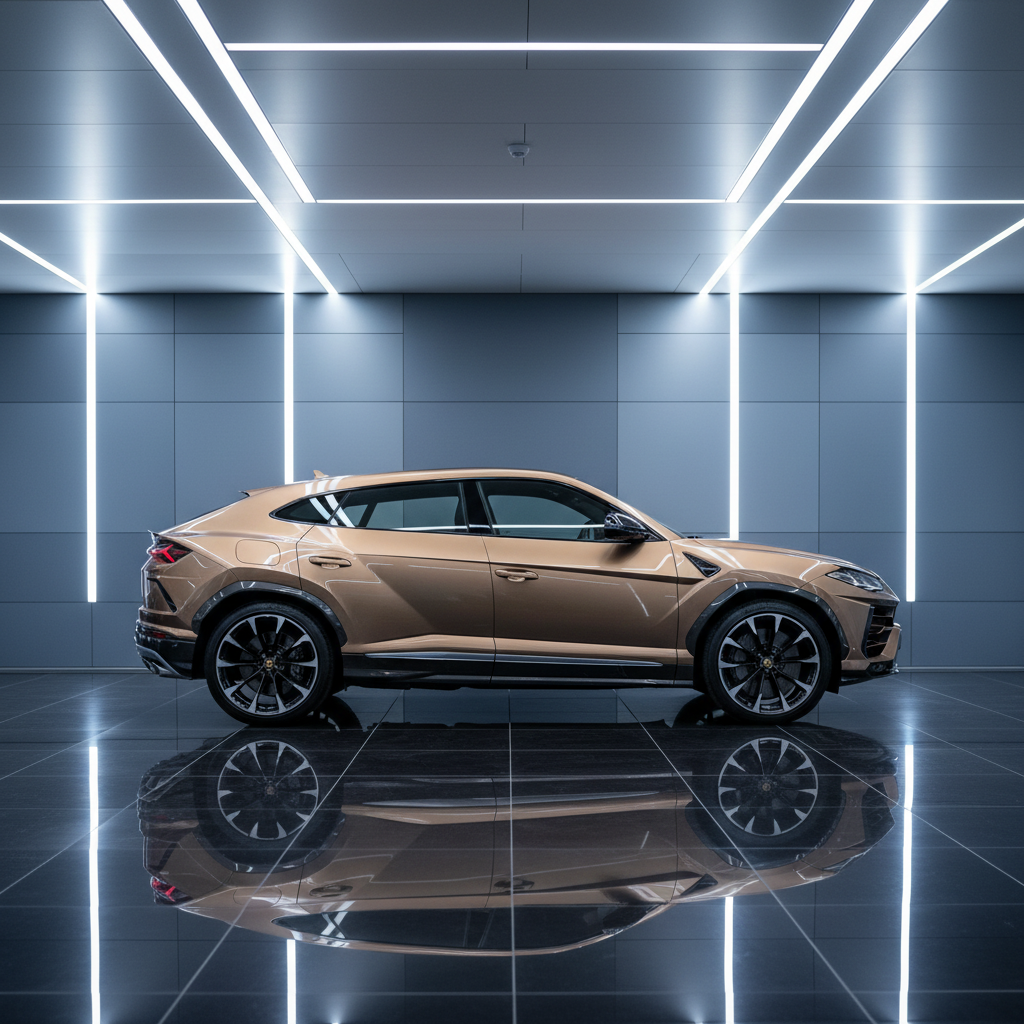 Bronze Lamborghini Urus - Side Profile
