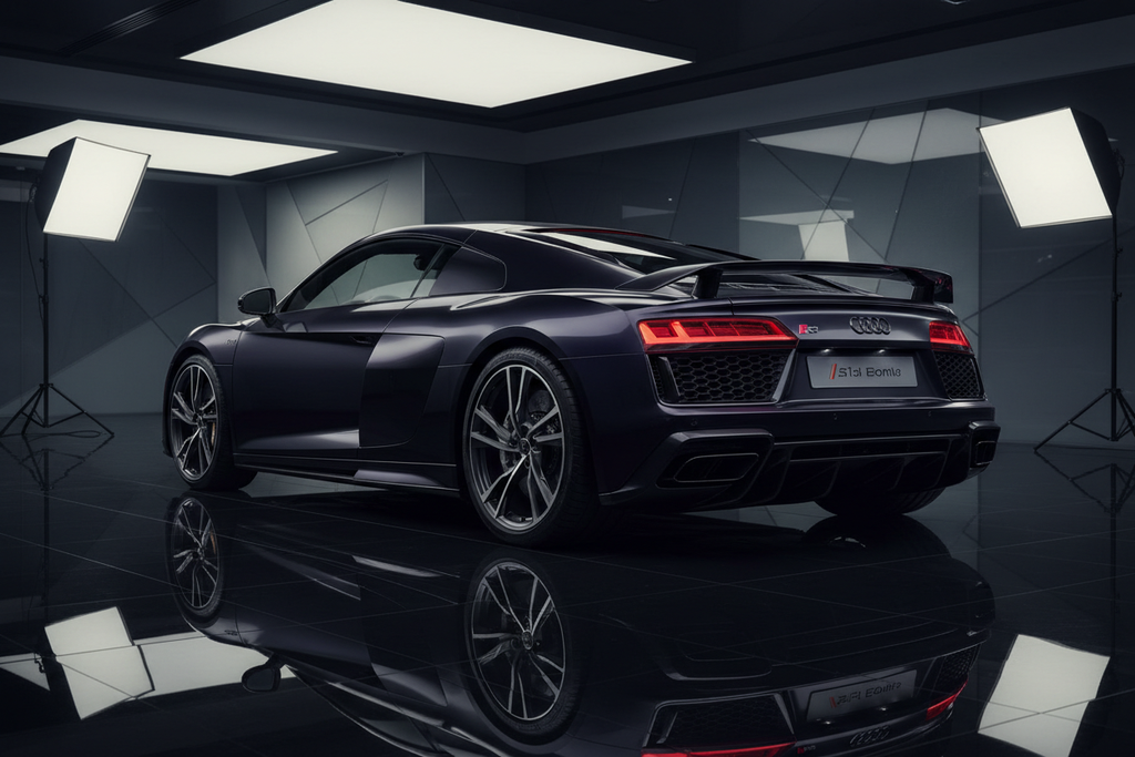 R8 Performance with Spoiler - Rear Three-Quarter